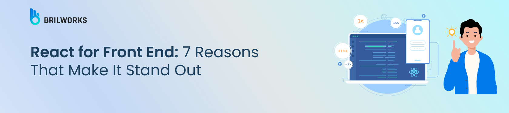 Banner Image - React for Front End 7 Reasons That Make It Stand Out