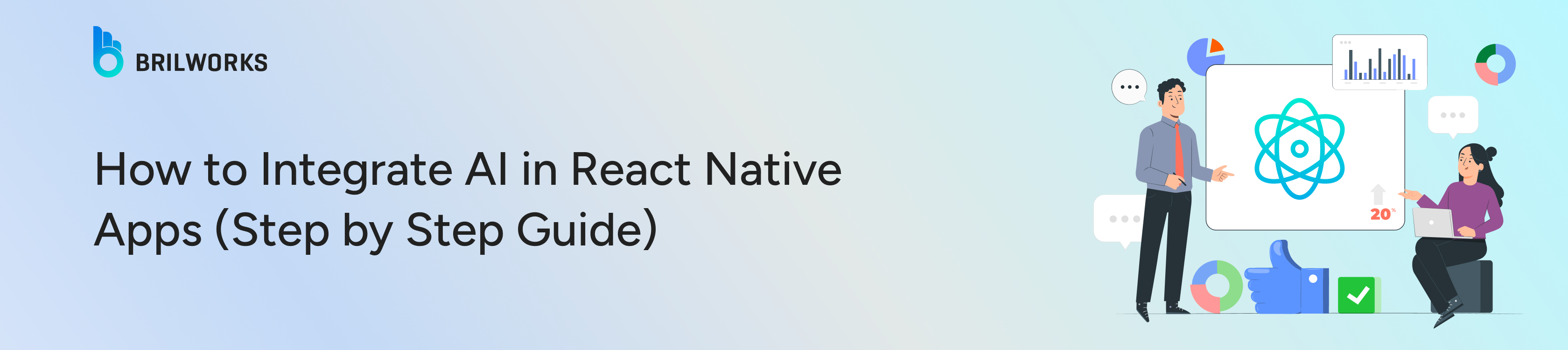 Banner Image - How to Integrate AI in React Native Apps (Step by Step Guide)