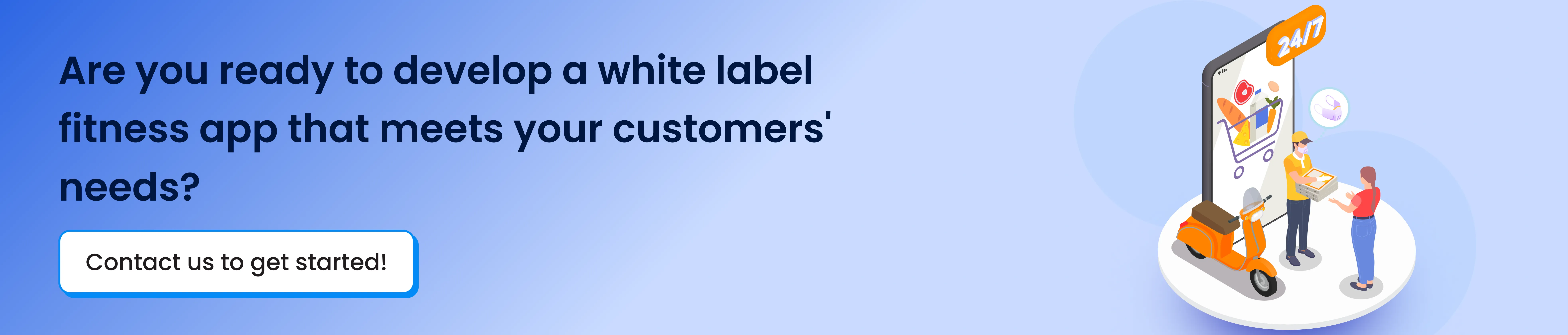 White Label Fitness App Call To Action