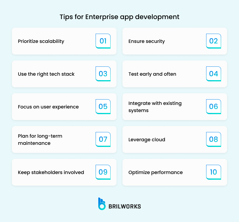 Tips For Enterprise App Development