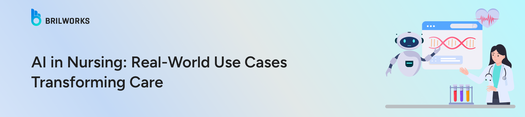 AI in nursing banner image