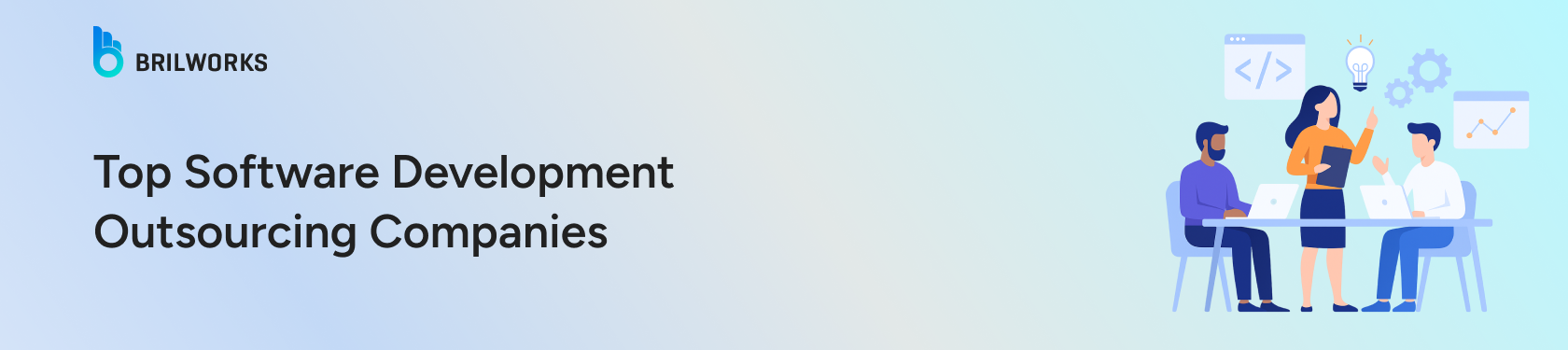 Banner image for top software development outsourcing companies