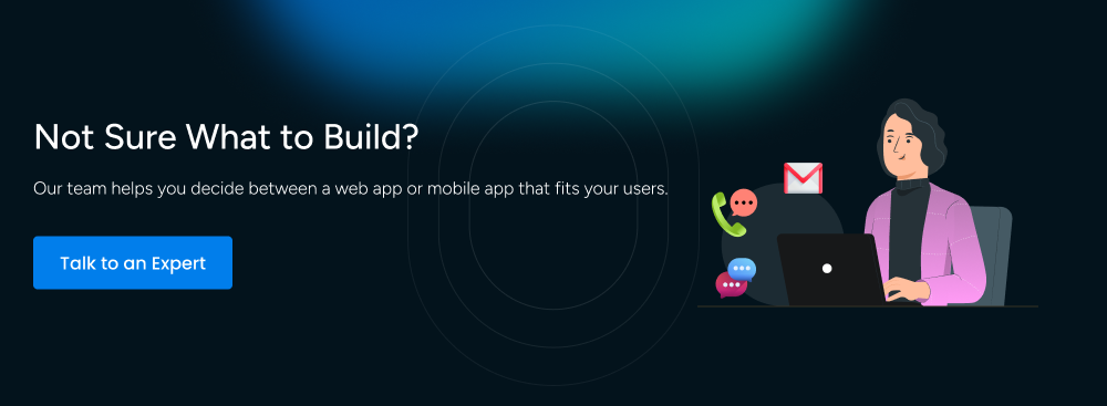 Call to action for contact our development team