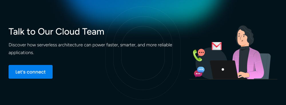 Call to action for hiring expert developers for serverless development 