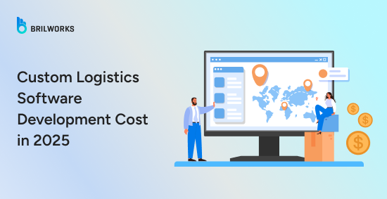 Custom logistics software development cost banner image