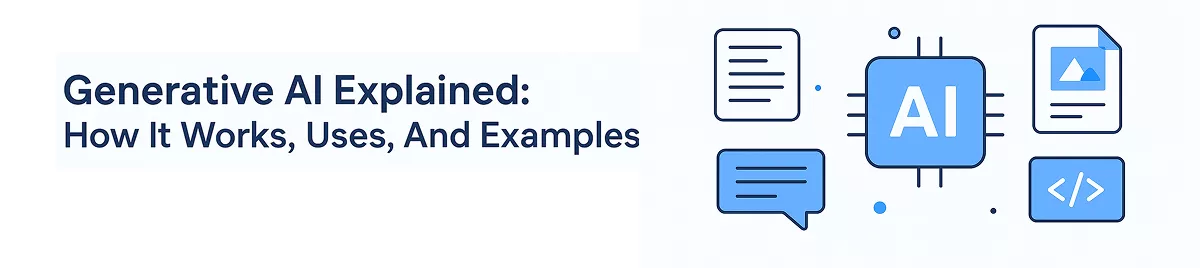 Generative-AI-Explained:-How-It-Works,-Uses,-And-Examples-banner-image