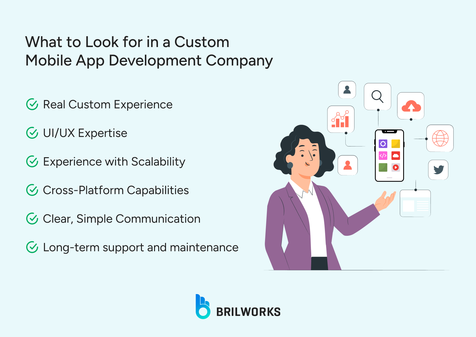 What To Look For In A Custom Mobile App Development Company What To Look For In A Custom Mobile App Development Company